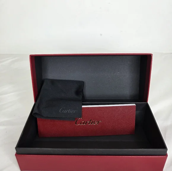 Cartier Elegant Red Sunglasses Storage Box - Picture 5 of 8